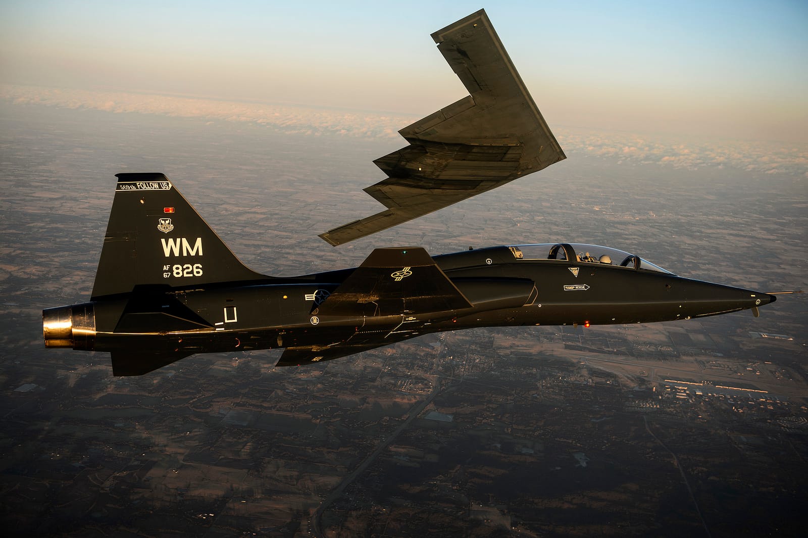 B 2 Spirit Training With T 38 Talon