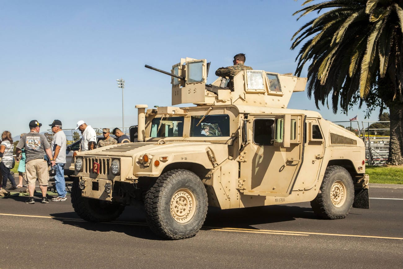HMMWV - Battle color ceremony