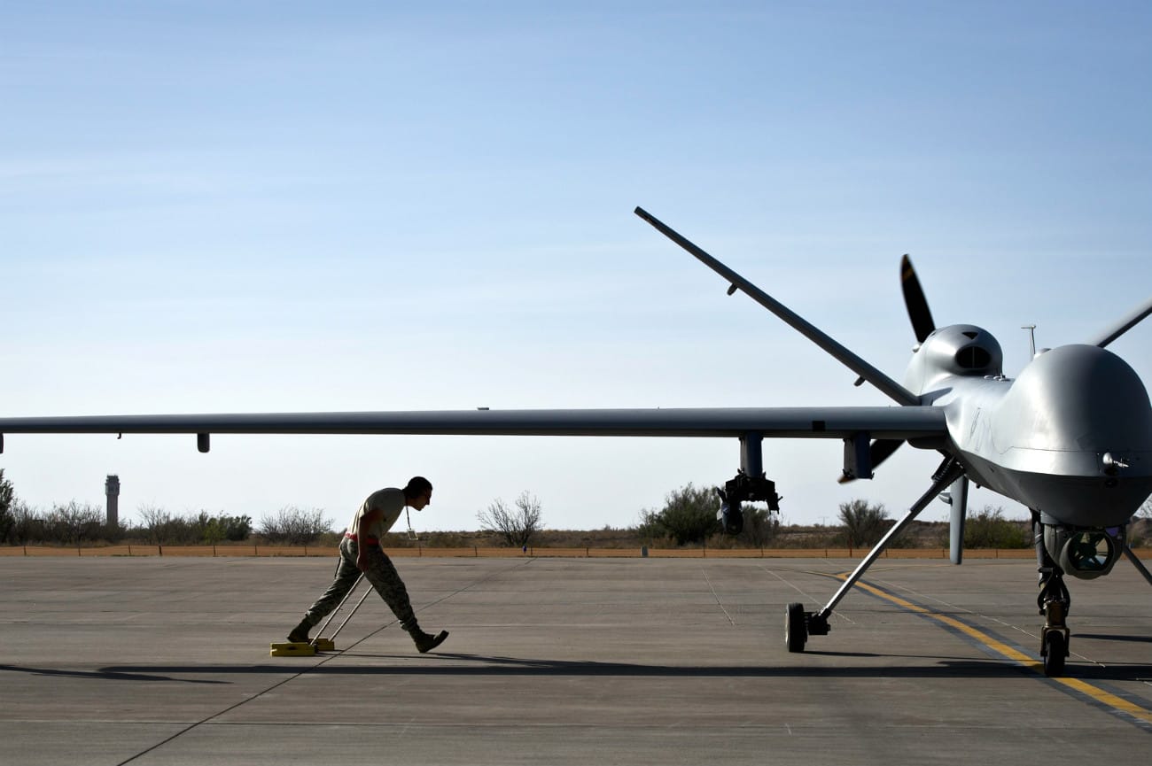 MQ-9 Reaper - After taxiing