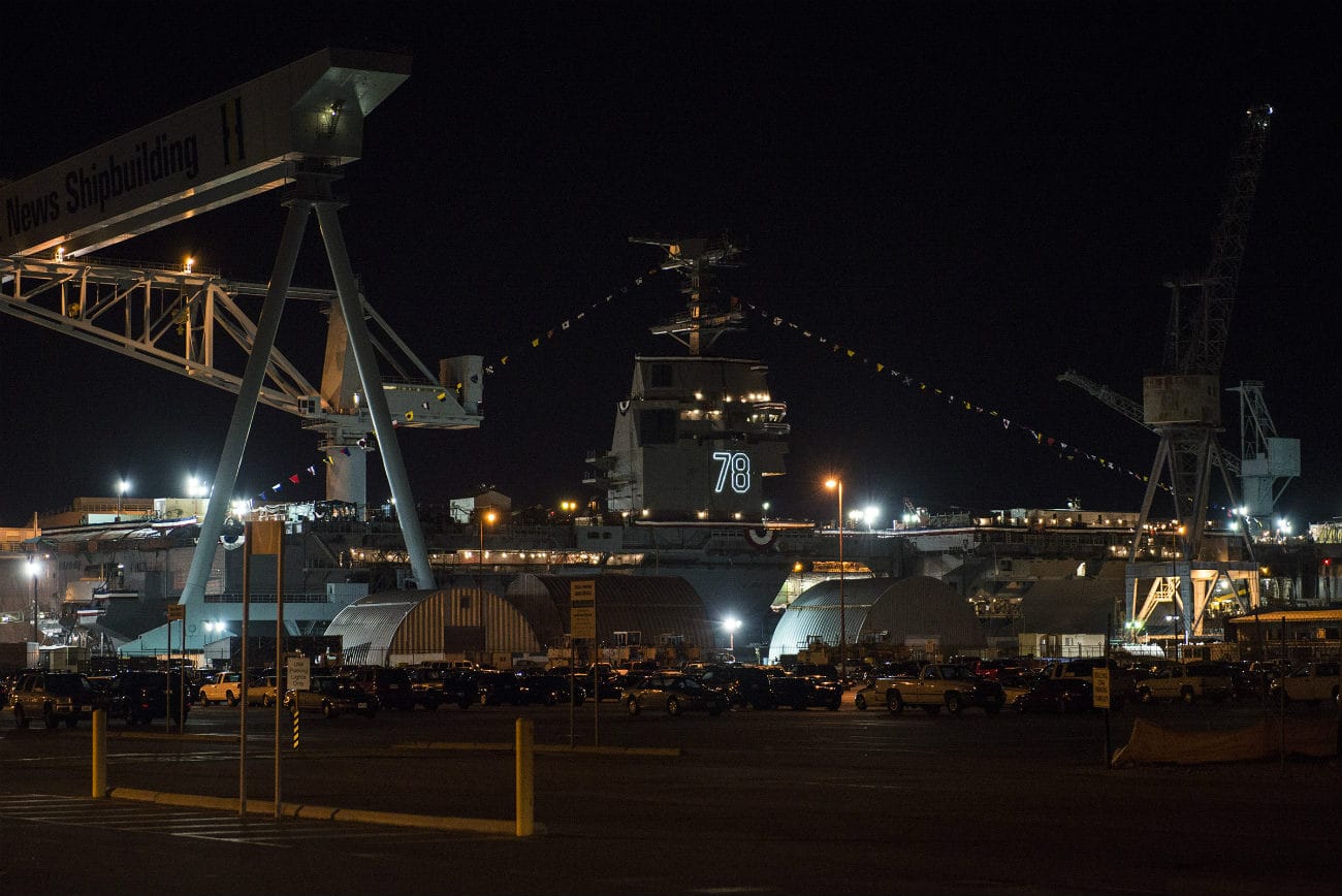 USS Gerald R Ford - Waiting to be christened