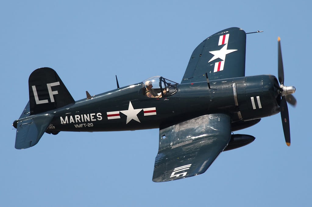 Vought F4U Corsair in USMC markings