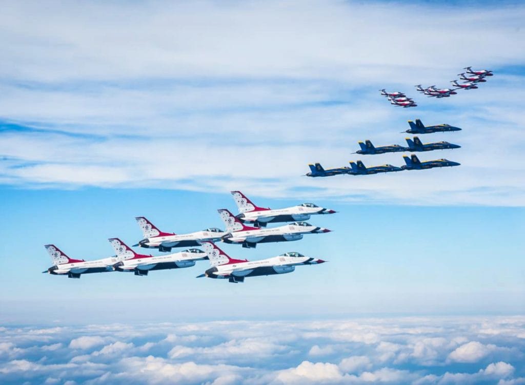 Blue Angels And Thunderbirds