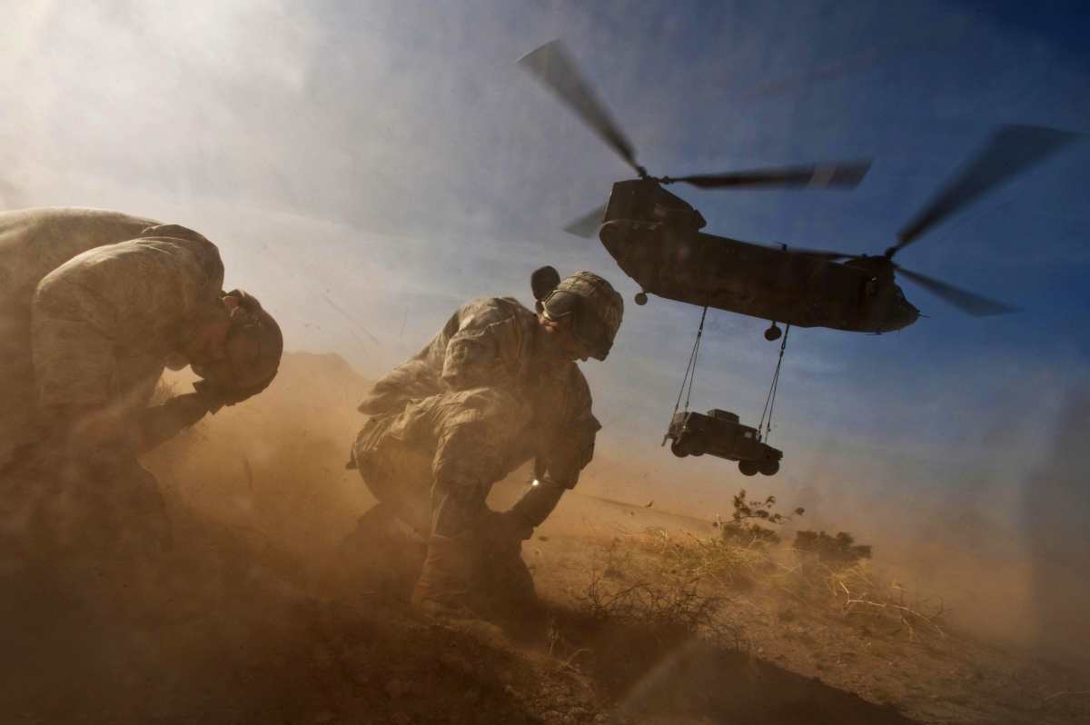 Humvee Slingload On CH 47