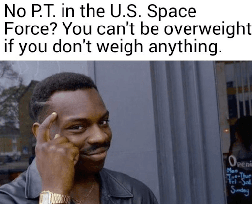 Air Force meme weight limit