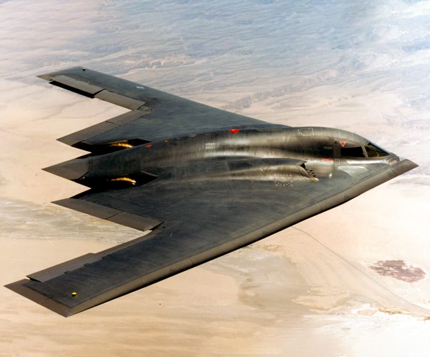 B-2 Spirit stealth bomber flying wing design